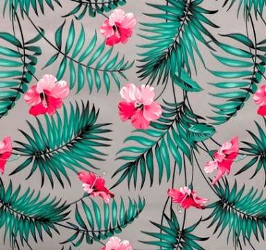 AJ4 HIBISCUS gris clair